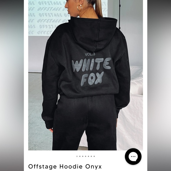 Black White Fox Sweatshirt - Picture 1 of 4